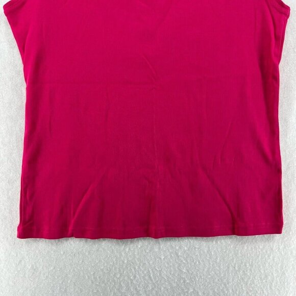 Karen Scott Tank Top Womens PL Red Knitted Stretch Boat Neck Pullover Sleeveless - Picture 6 of 10